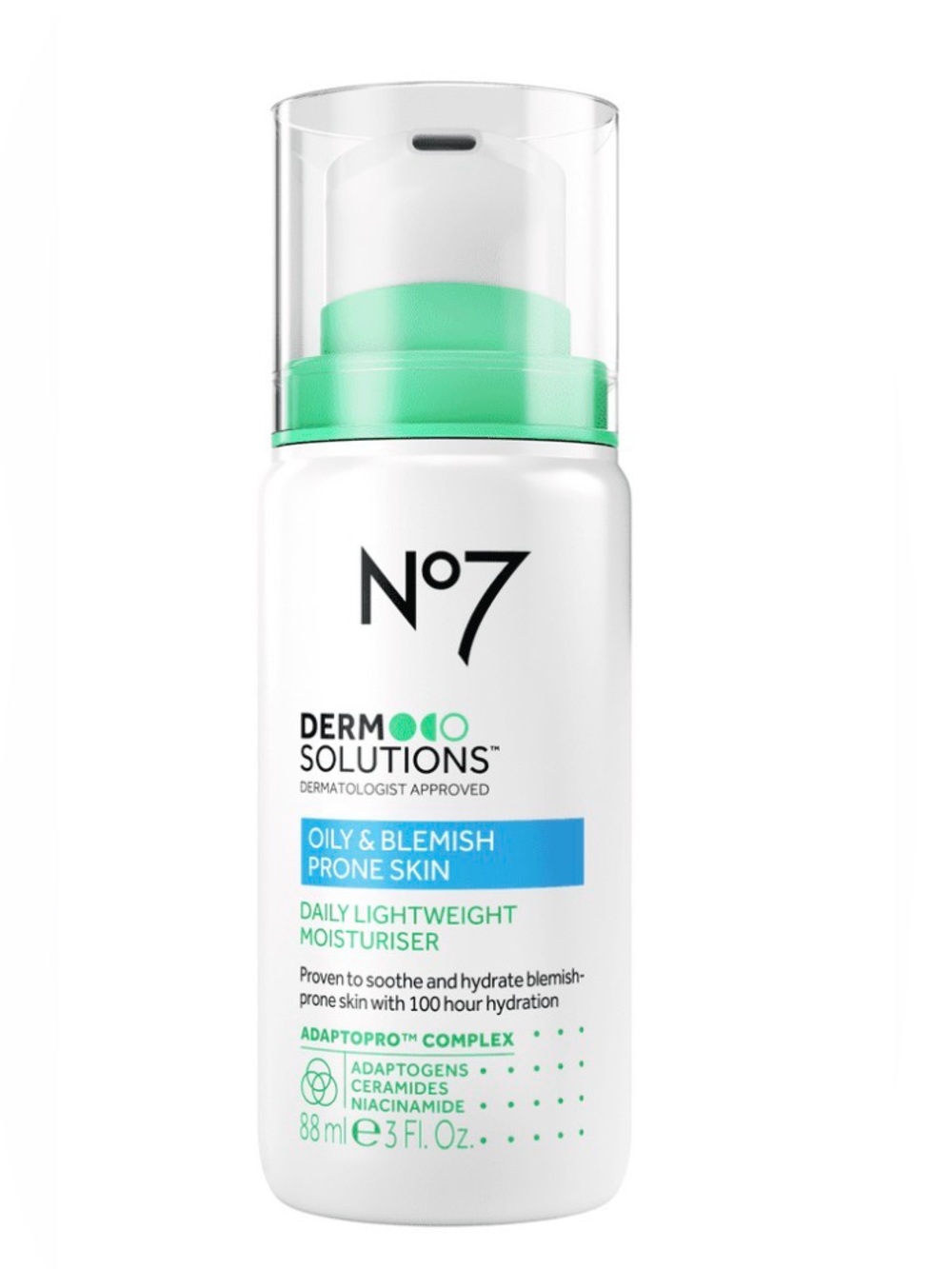 New No7 Derm Solutions Lightweight Hydrating Facial Moisturizer, Oily/Blemish